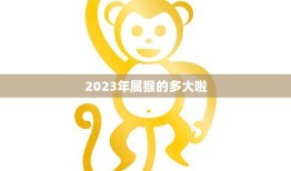 2023年属猴的多大啦(猴年大驾光临猴宝宝们即将迎来第一次生肖年)
