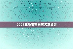 2023年兔宝宝男孩名字殷姓(殷姓男孩名字推荐)