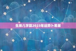 生辰八字算2023年运势卜易居(2023年运势大介绍)