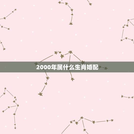 2000年属什么生肖婚配，2000年属龙女的最佳婚配