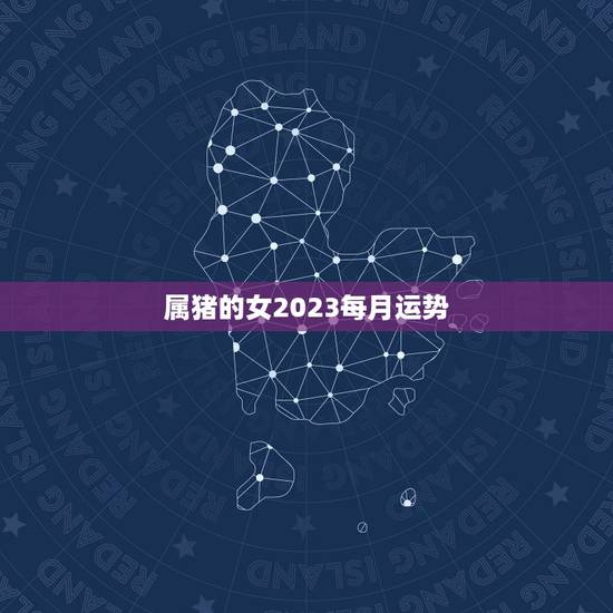 属猪的女2023每月运势