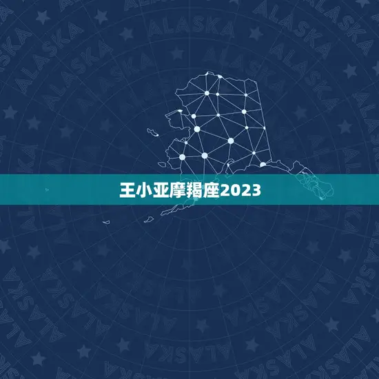 王小亚摩羯座2023