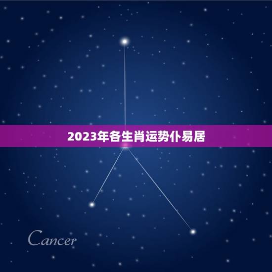 2023年各生肖运势仆易居，2023年各生肖运势及运程