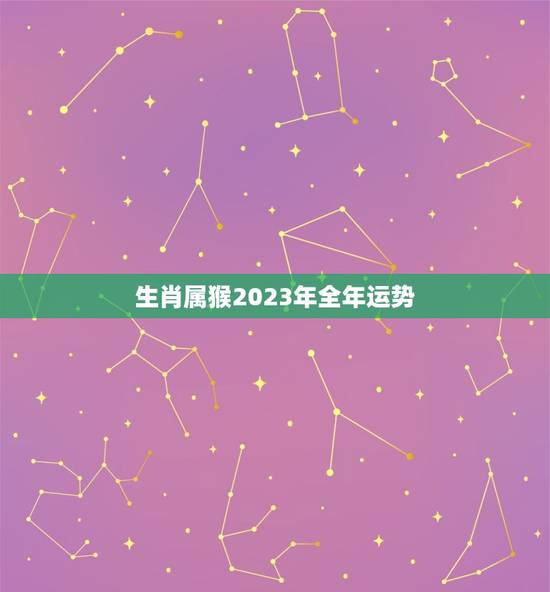 生肖属猴2023年全年运势，属猴人2023年运势及财运