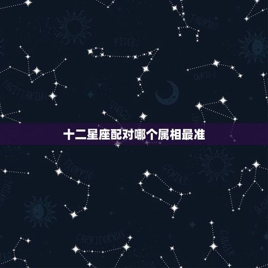十二星座配对哪个属相最准，十二生肖和十二星座哪个更准确些