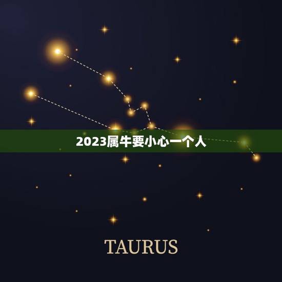 2023属牛要小心一个人，2023年属牛犯小人