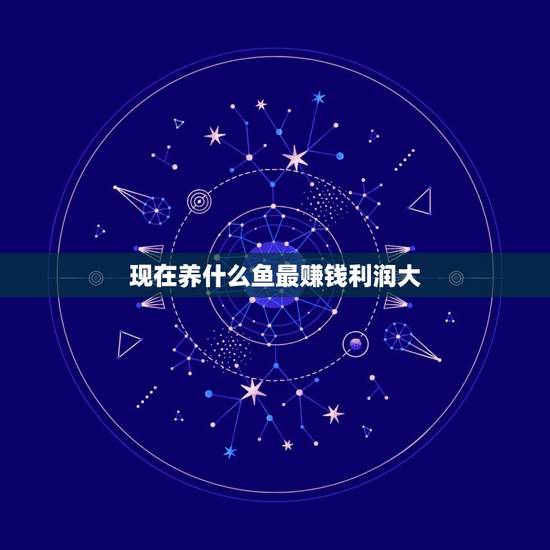 现在养什么鱼最赚钱利润大，淡水养什么鱼最赚钱