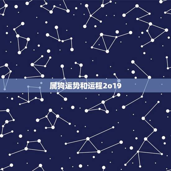 属狗运势和运程2o19