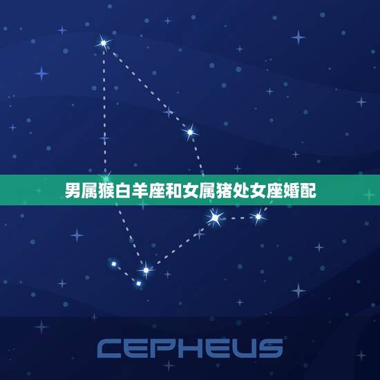 男属猴白羊座和女属猪处女座婚配，男属猴女属猪配吗？