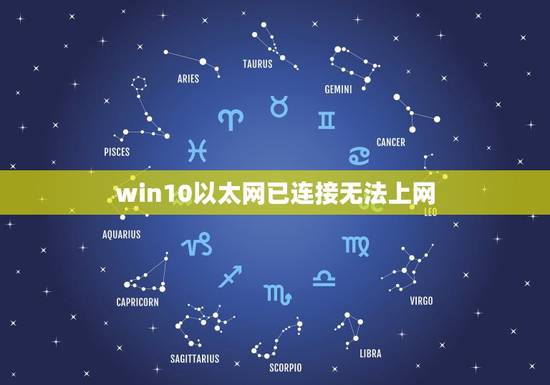 win10以太网已连接无法上网，是win10系统，插上网线以后显