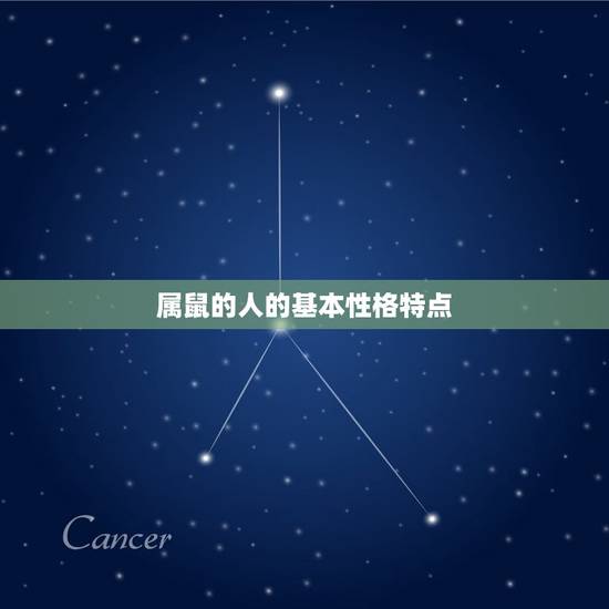 属鼠的人的基本性格特点