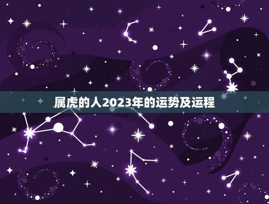 属虎的人2023年的运势及运程，2010年属虎的人2023年运势怎样？