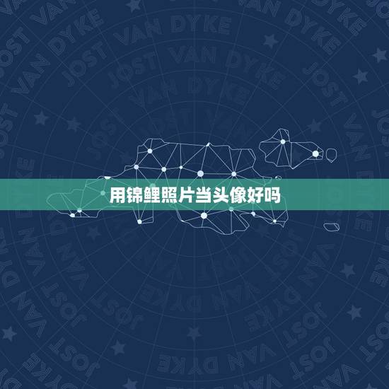 用锦鲤照片当头像好吗，锦鲤的寓意和象征是什么？