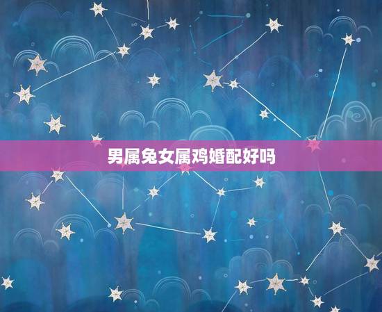 男属兔女属鸡婚配好吗,男属兔女属鸡相配吗 男属兔女属鸡婚配好吗,男属兔女属鸡相配吗