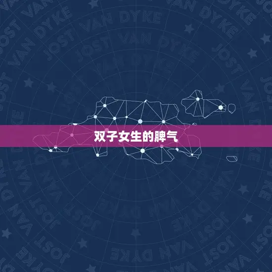 双子女生的脾气
