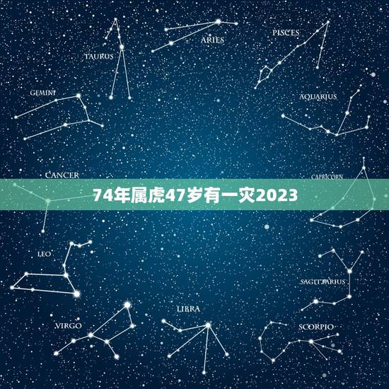 74年属虎47岁有一灾2023，74年出生的属虎人未来十年运程如何