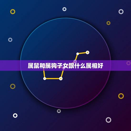 属鼠和属狗子女跟什么属相好，男属鼠女属狗什么属相的孩子好