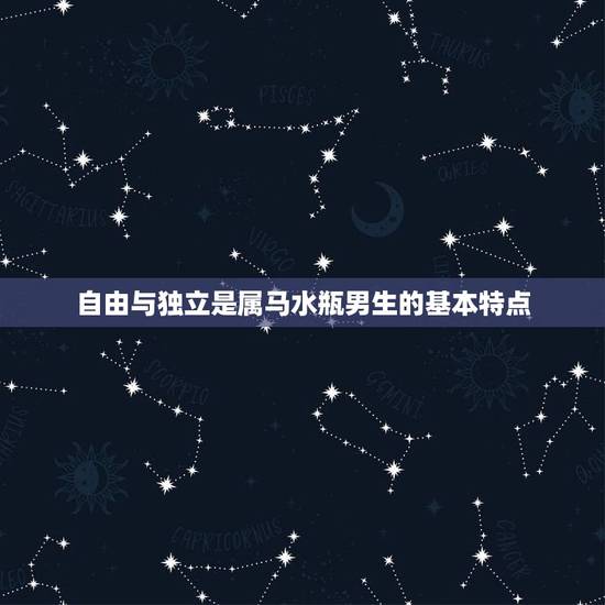 自由与独立是属马水瓶男生的基本特点 自由与独立是属马水瓶男生的基本特点
