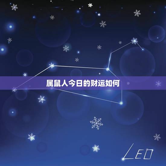 属鼠人今日的财运如何，属鼠人今日的财运如何呢