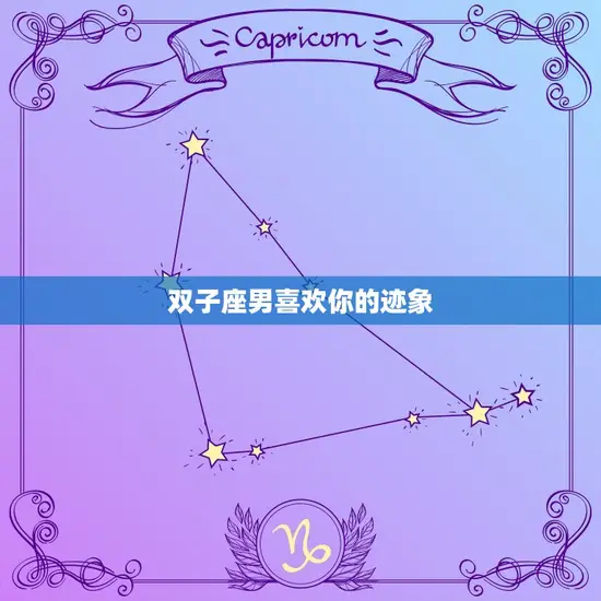 双子座男喜欢你的迹象