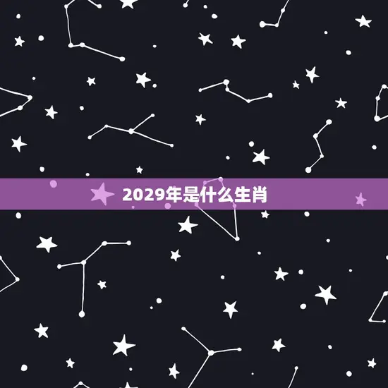 2029年是什么生肖 2029年是什么生肖