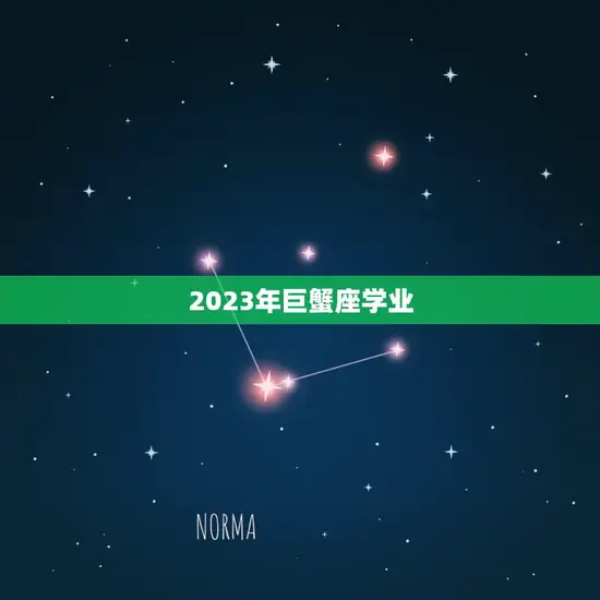 2023年巨蟹座学业