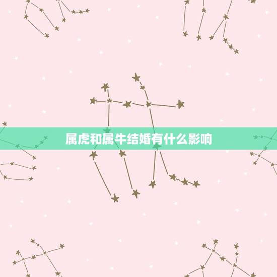 属虎和属牛结婚有什么影响