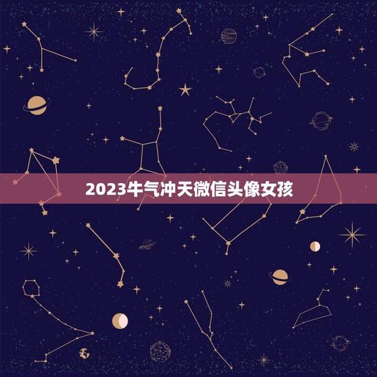 2023牛气冲天微信头像女孩，73年本命年能用牛气冲天做微信头像吗？