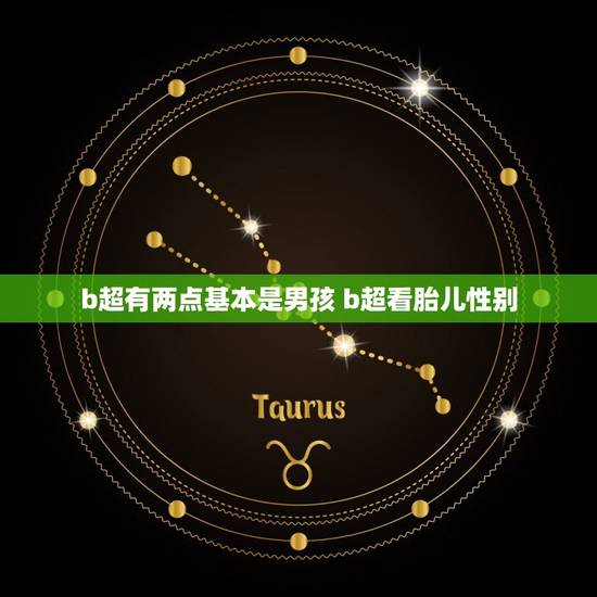 b超有两点基本是男孩 b超看胎儿性别