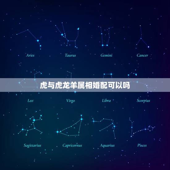 虎与虎龙羊属相婚配可以吗，属虎的和属羊的可以婚配吗