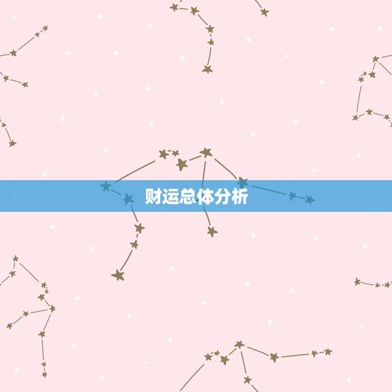 财运总体分析