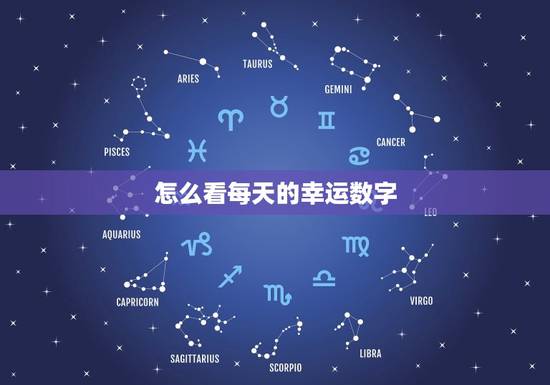 怎么看每天的幸运数字，怎么看每天的幸运数字呢