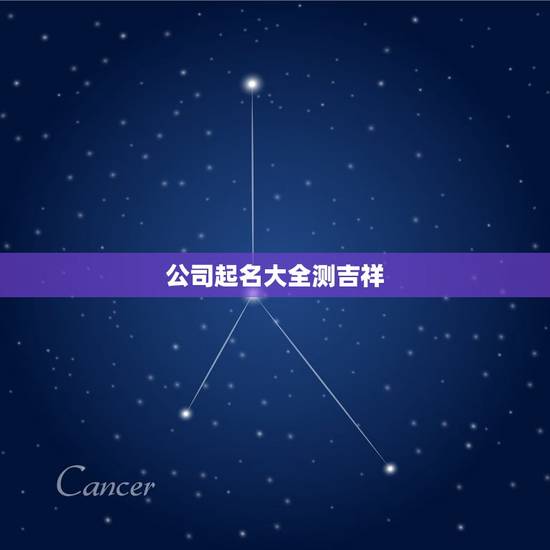 公司起名大全测吉祥，公司名称起名大全免费
