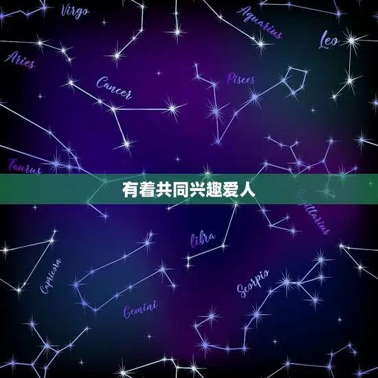 有着共同兴趣爱人