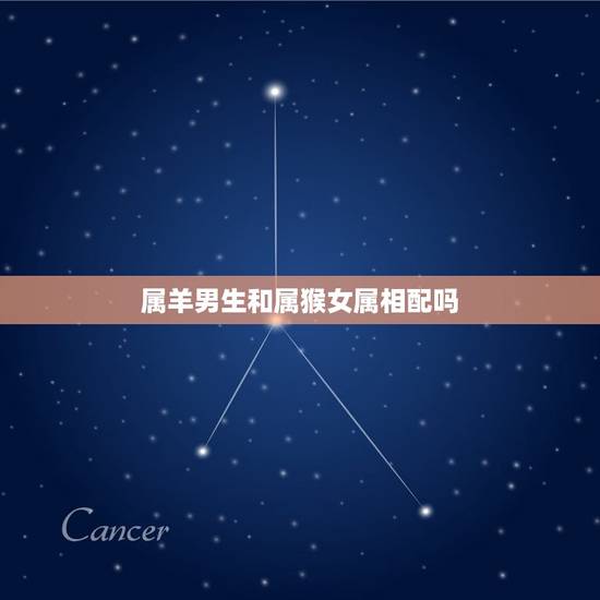 属羊男生和属猴女属相配吗，1992年属猴女与1991年属羊男相配吗？