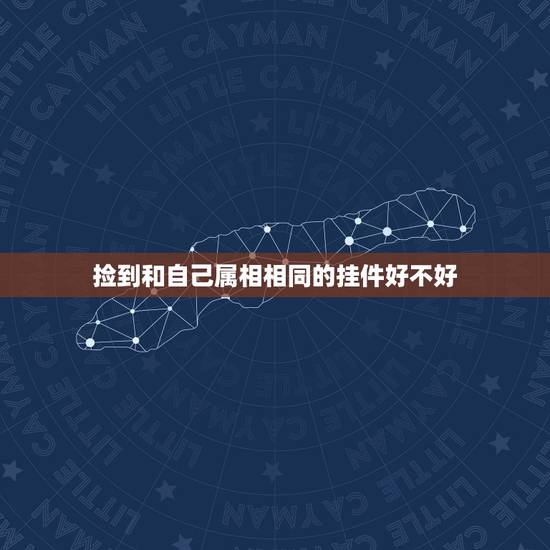 捡到和自己属相相同的挂件好不好，各位，请问本命年可以戴和自己属相一样的