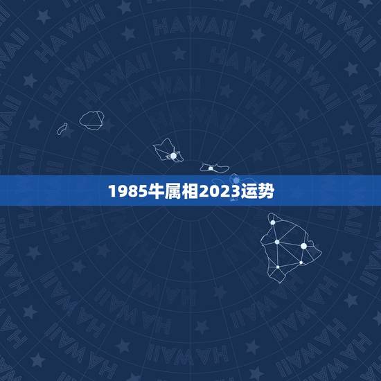 1985牛属相2023运势