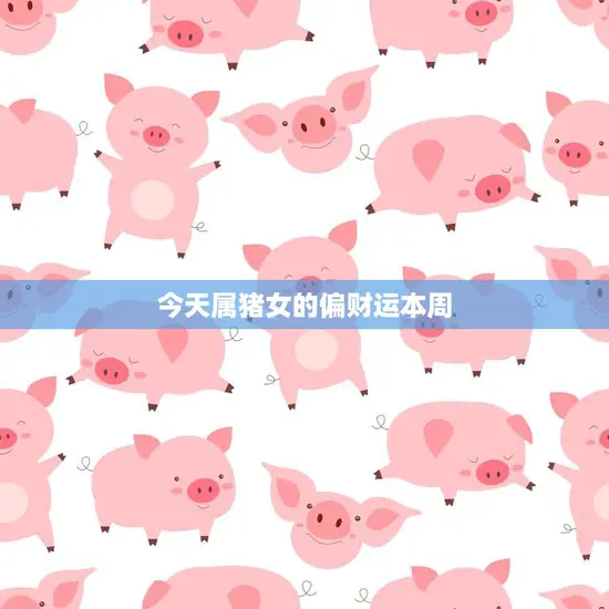 今天属猪女的偏财运本周(财运旺盛财源滚滚来)