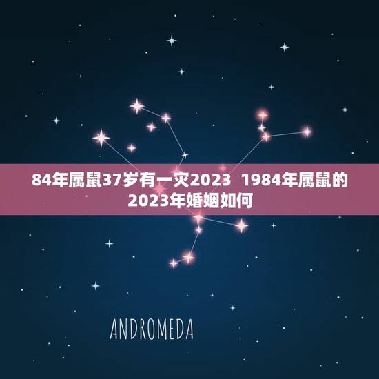 84年属鼠37岁有一灾2023  1984年属鼠的2023年婚姻如何