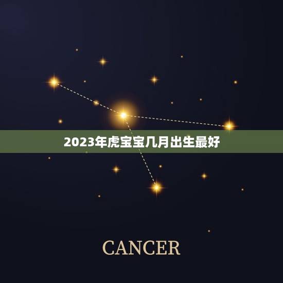 2023年虎宝宝几月出生最好，2023属虎哪个月份出生的宝宝好？