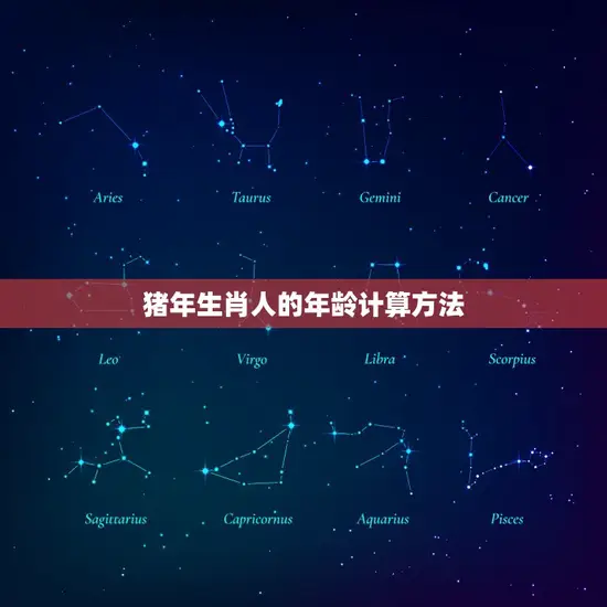 猪年生肖人的年龄计算方法