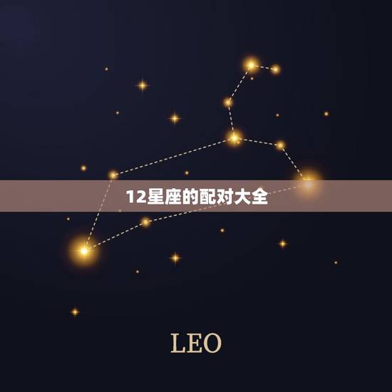 12星座的配对大全，12星座情侣配对大全
