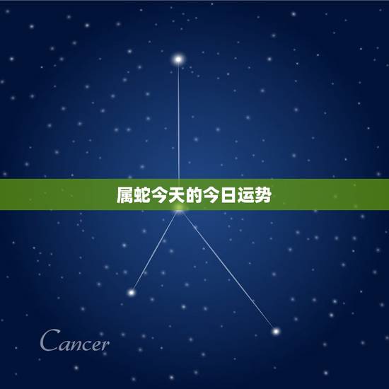 属蛇今天的今日运势，生肖属蛇的今日运势