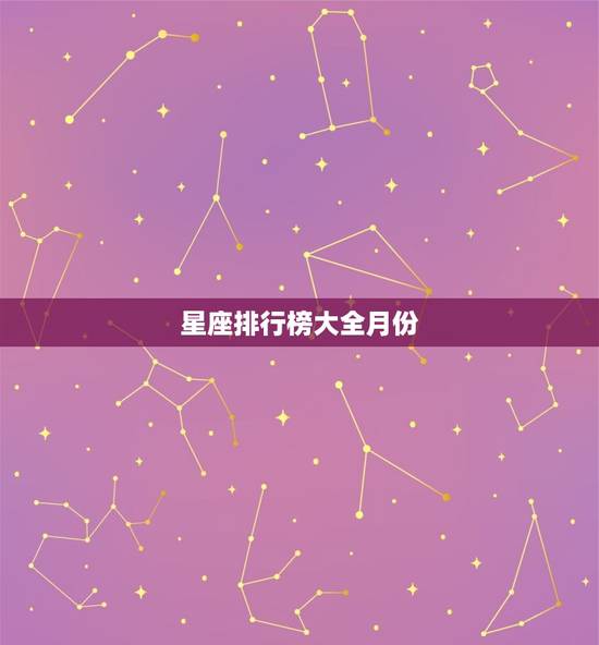 星座排行榜大全月份，十二星座智商月份是几月