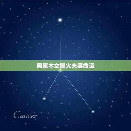 男属木女属火夫妻命运