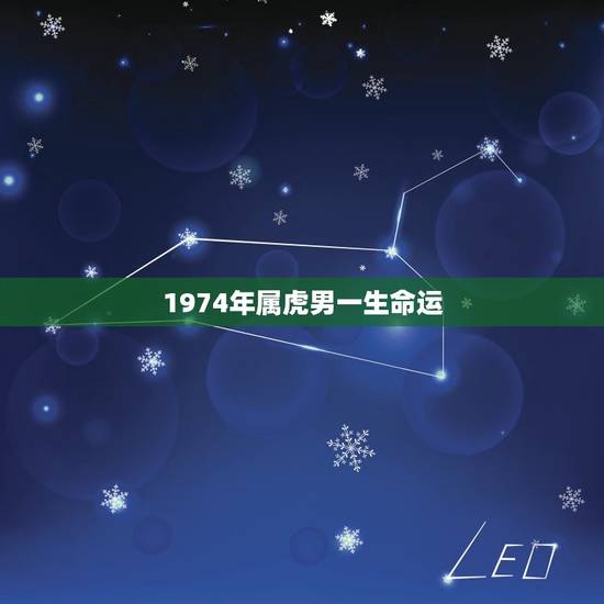 1974年属虎男一生命运，属虎，男，74年生，看他一生命运如何