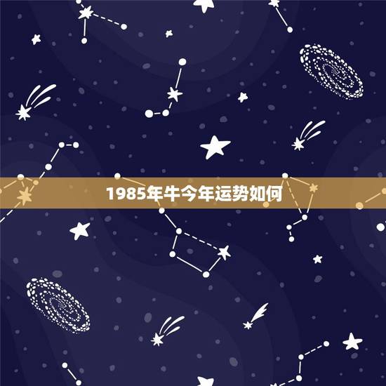 1985年牛今年运势如何，1985年属牛的人2023年运势怎样？男性女