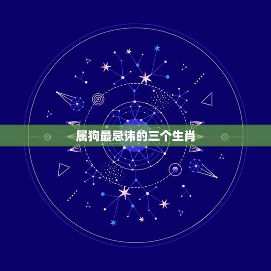 属狗最忌讳的三个生肖 属狗的忌讳什么属相