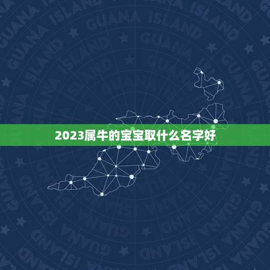 2023属牛的宝宝取什么名字好，2023牛年宝最佳取名