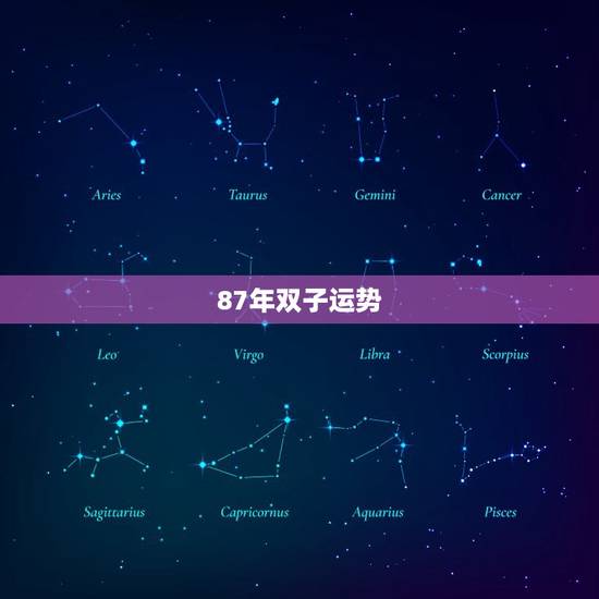 87年双子运势